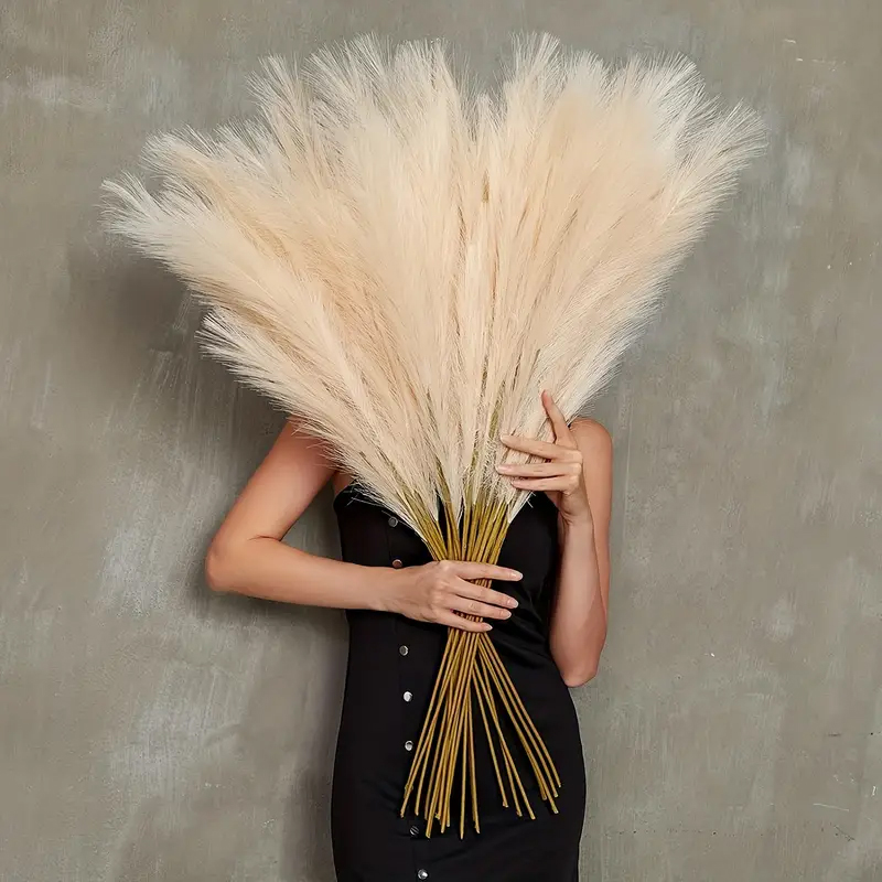Centerpiece Vase Tall - 39 Inch Large Pampas Grass Artificial