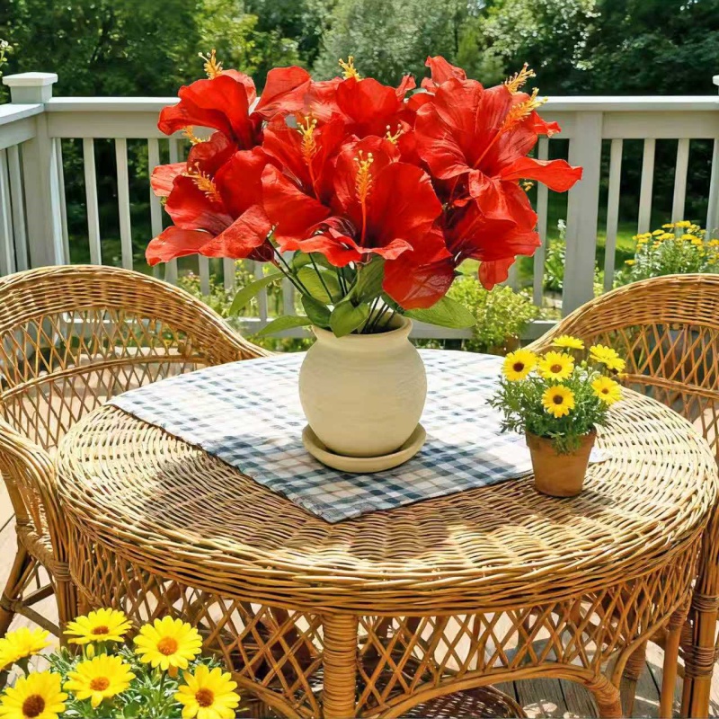 15 Flowers = 3 Bunches of Hibi - đánh giá và giá Centerpiece Vase Tall