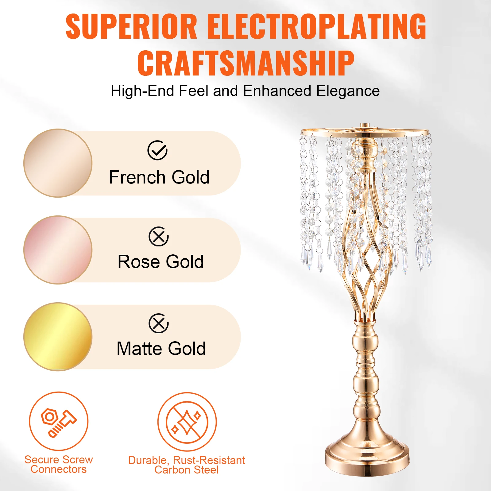 VEVOR Tall Crystal Wedding Flo - đánh giá và giá Centerpiece Vase Tall
