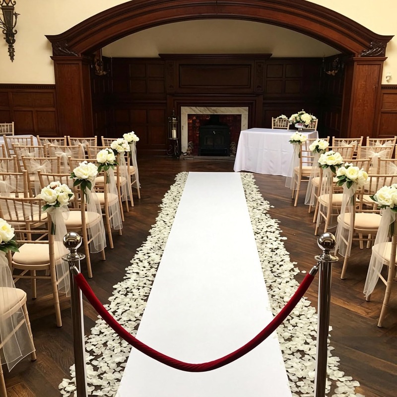 White Aisle Runner Carpet, Use - đánh giá và giá Aisle Runner White