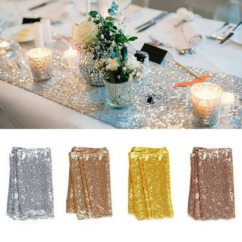 Festive Sequin Tablecloth Tabl - đánh giá và giá Table Runner Sequin