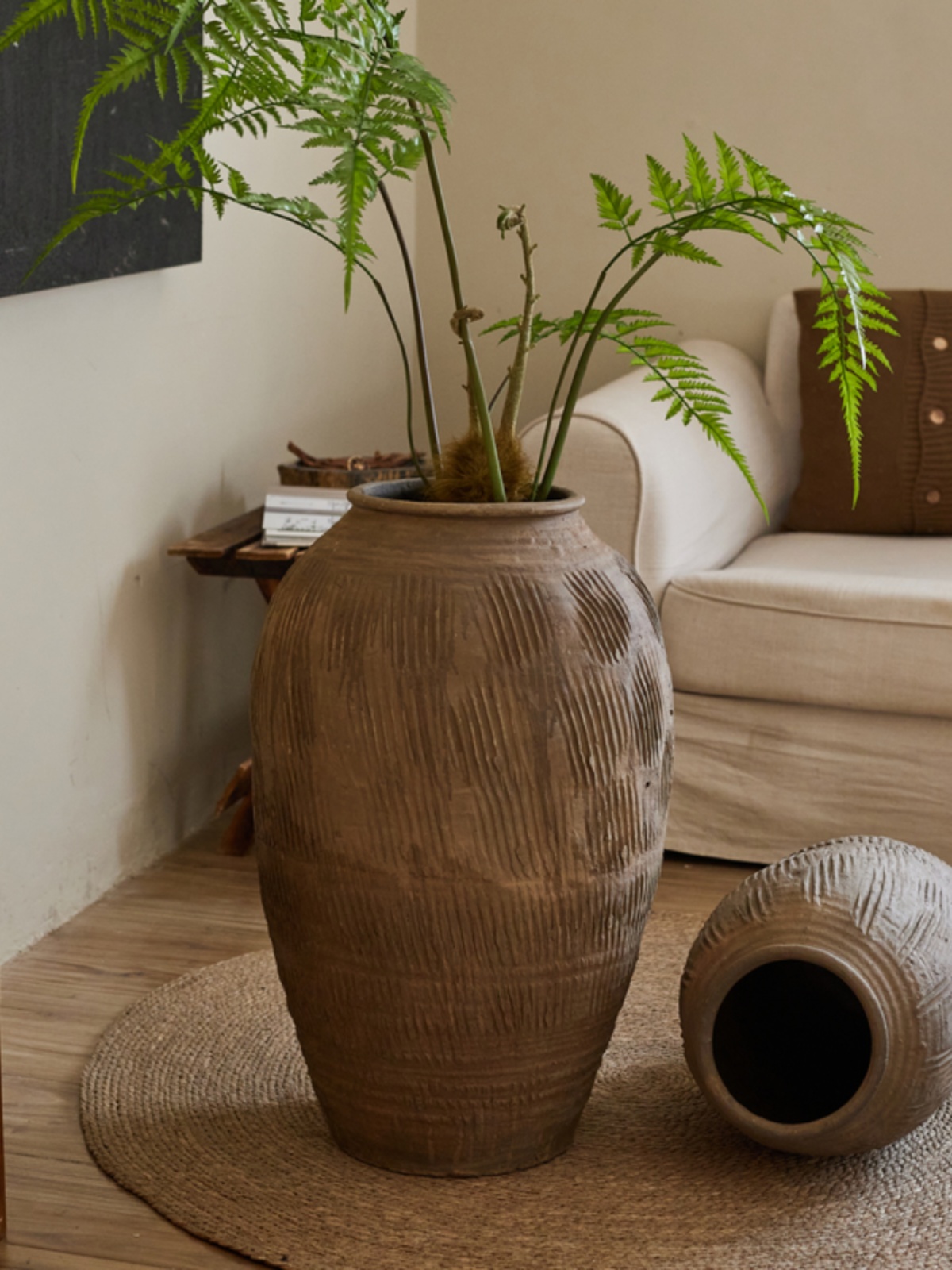 Retro Vintage Large Terracotta - đánh giá và giá Centerpiece Vase Tall