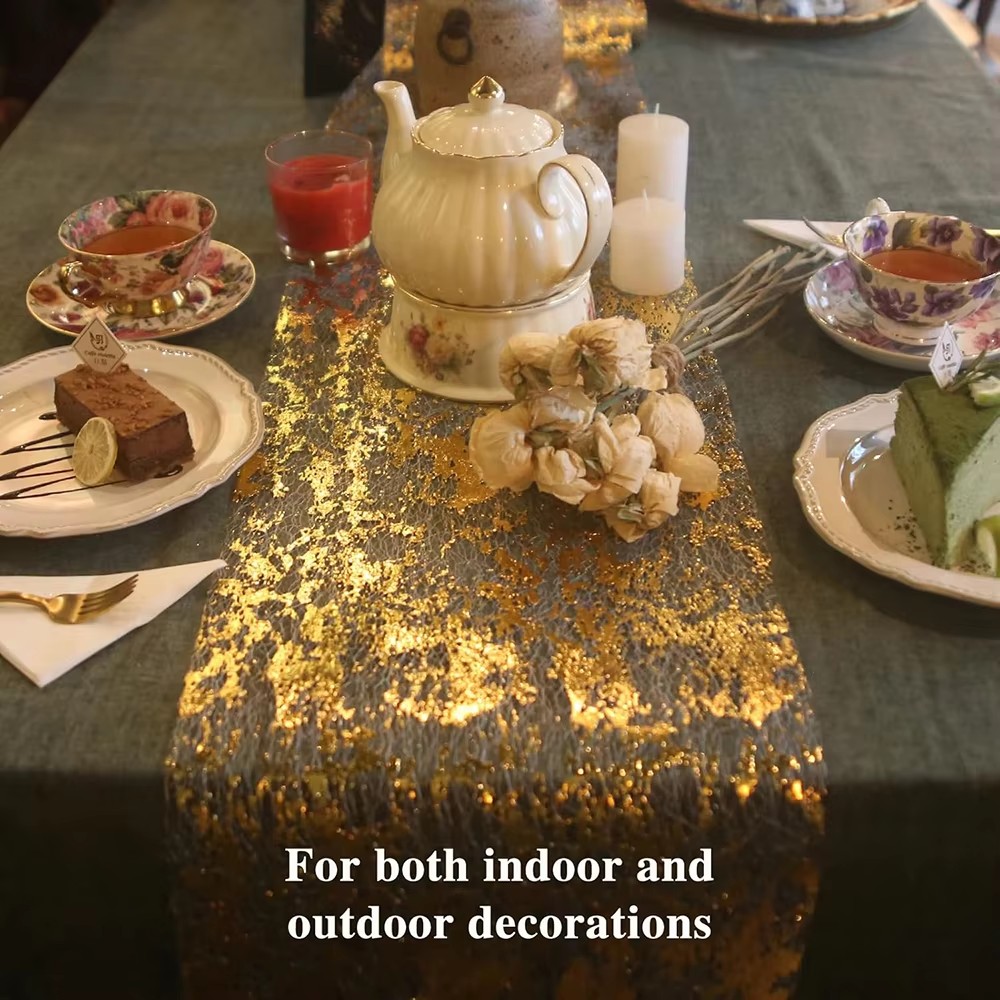 Sparkle Metallic Gold Table Ru - đánh giá và giá Table Runner Sequin
