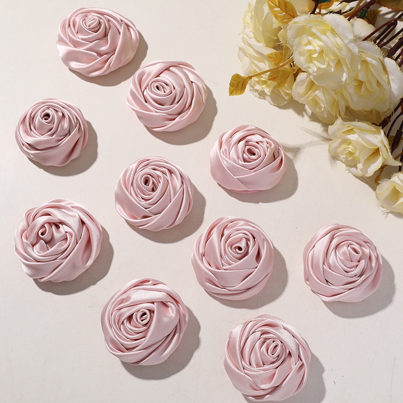 Vintage Pink Satin Fabric Rose - đánh giá và giá Supplier Wedding