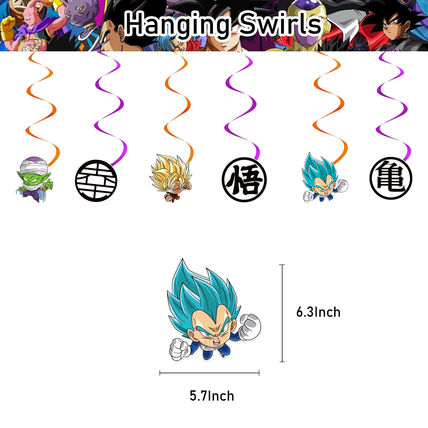 Dragon Ball Cake Topper Banner - đánh giá và giá Good Supply Wedding Cake