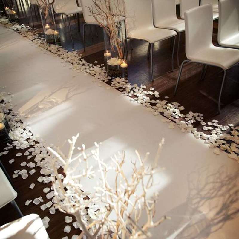 Đám Cưới Trắng Thảm Lối Đi Chạ - đánh giá và giá Aisle Runner White
