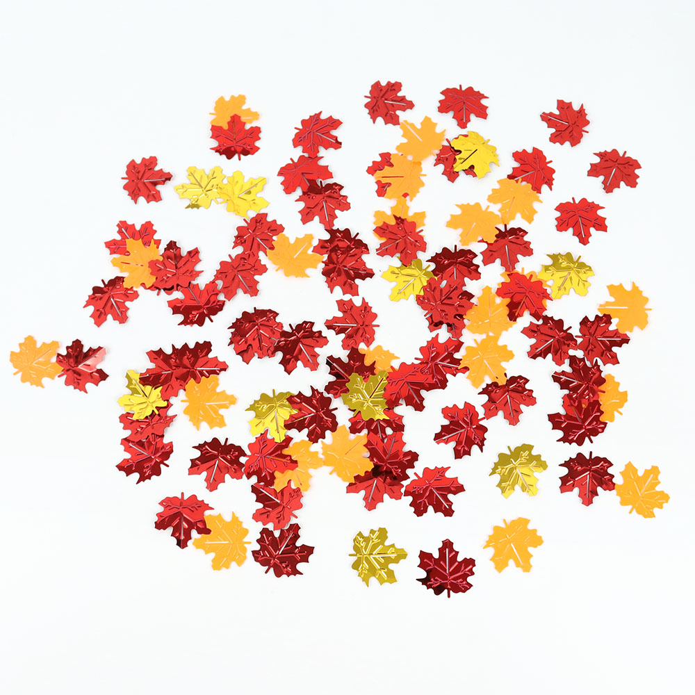 15g Fall Glitter Maple Leaves  - đánh giá và giá Table Runner Sequin