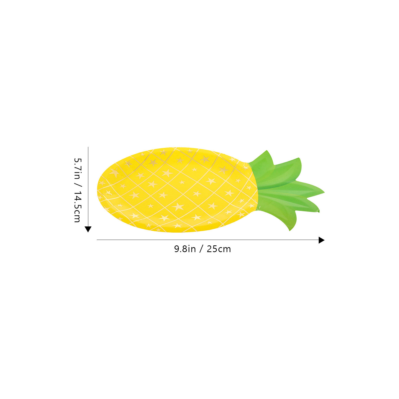 8Pcs Pineapple Paper Plates Di - đánh giá và giá Wedding Supply In Bulk