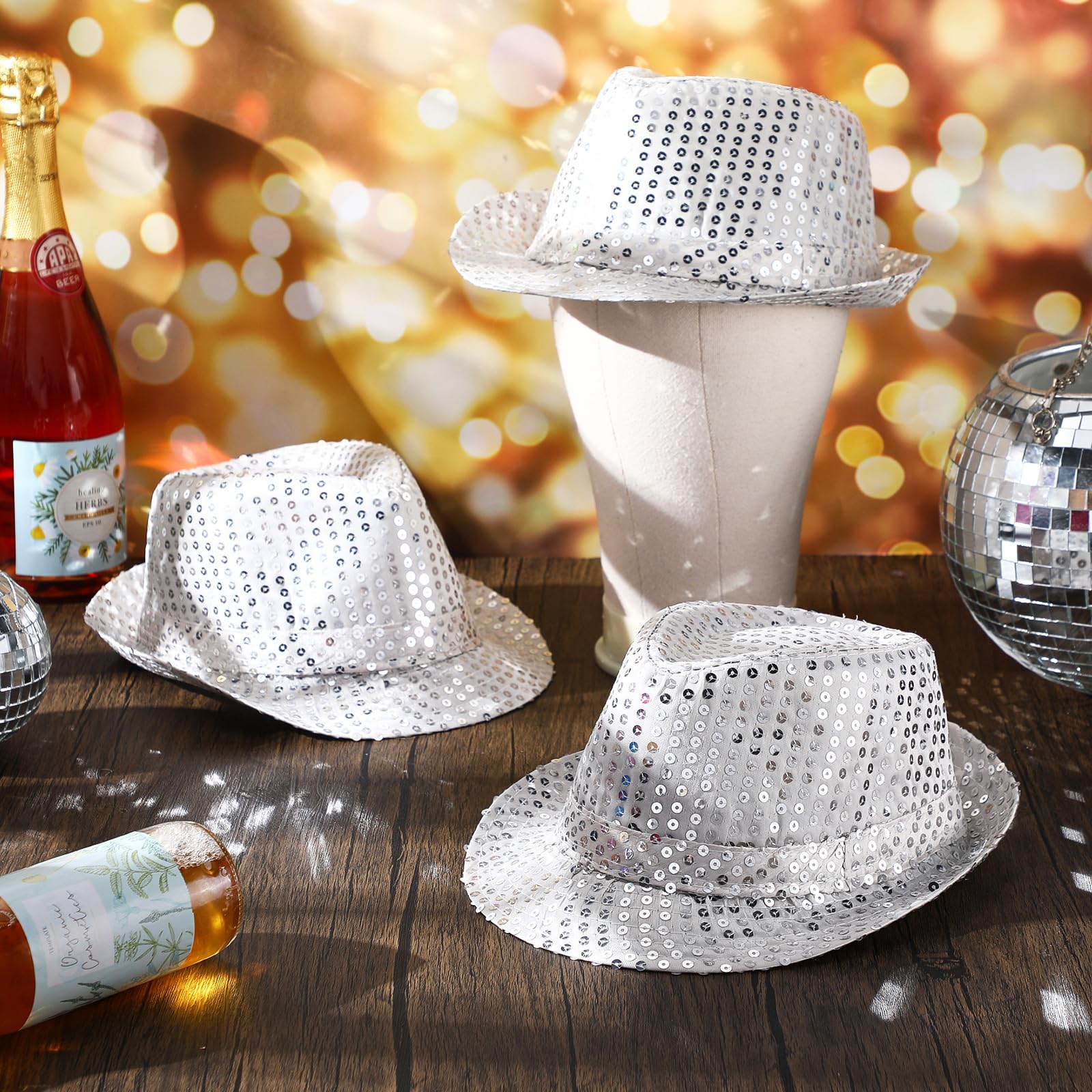 12-36Pcs Sequin Hats Bulk Glit - đánh giá và giá Wedding Supply In Bulk
