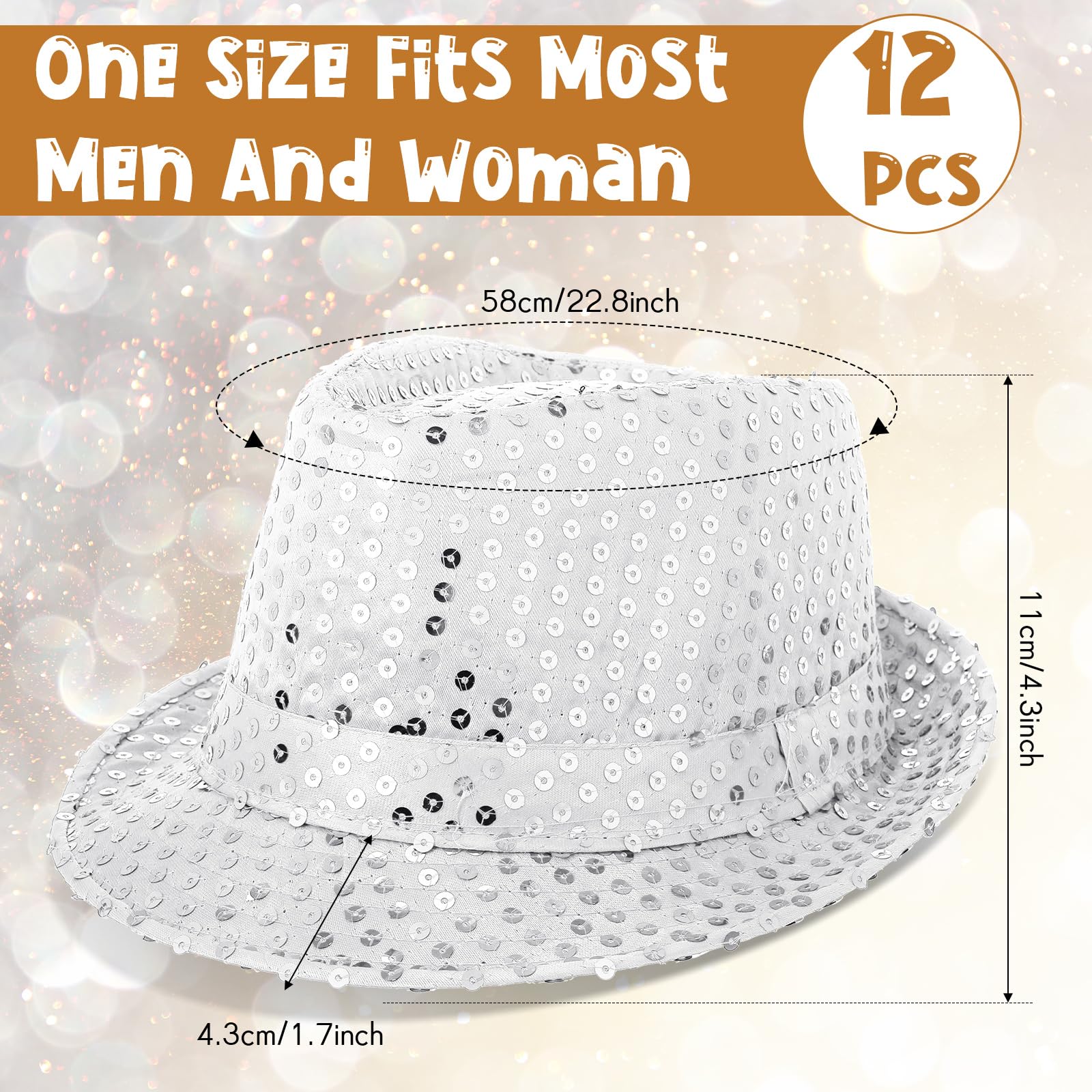 12-36Pcs Sequin Hats Bulk Glit - đánh giá và giá Wedding Supply In Bulk