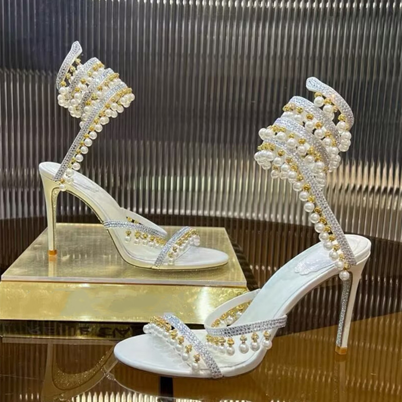Luxury Rhinestones Pearls Tass - đánh giá và giá Wedding Fx