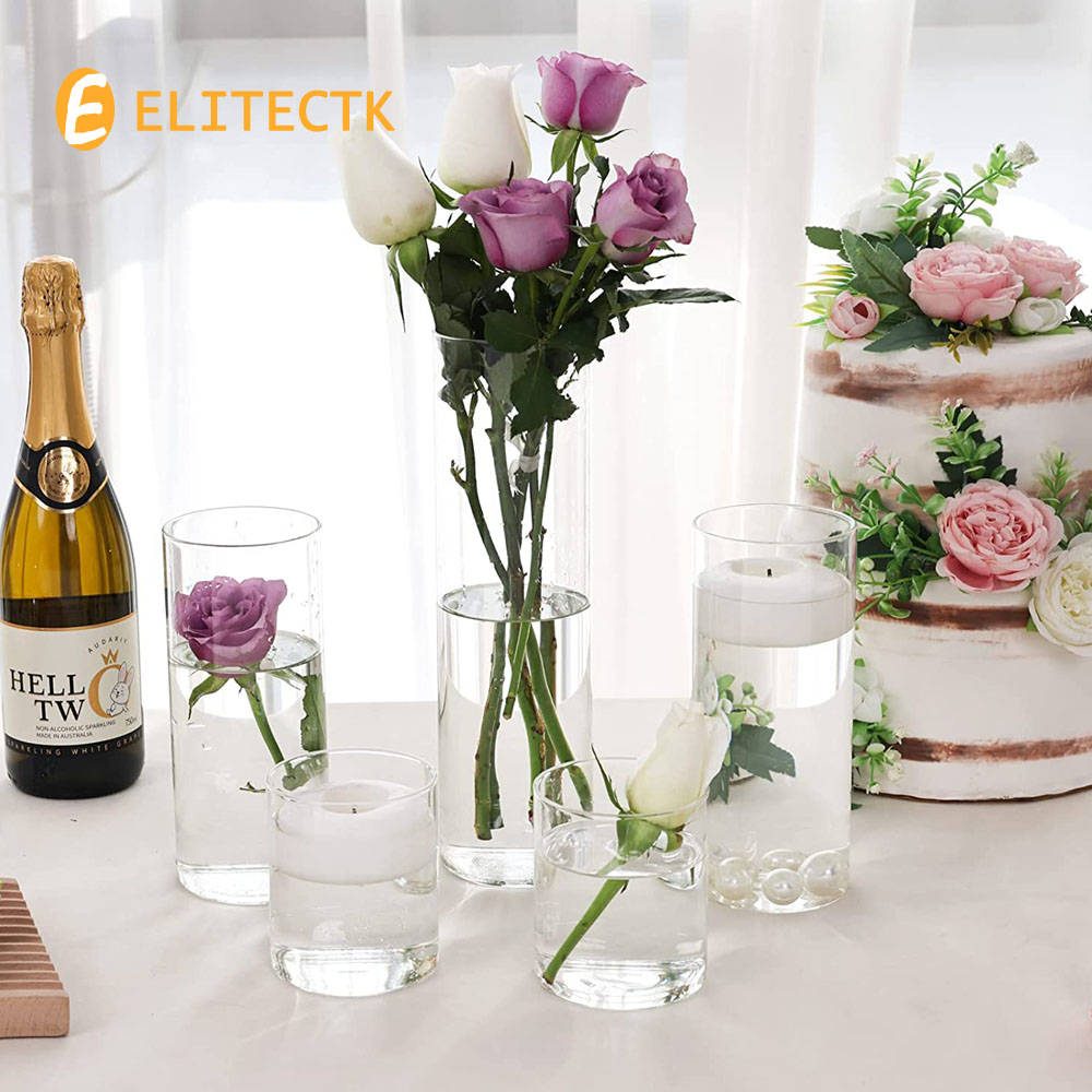 Glass Cylinder Vase Hurricane  - đánh giá và giá Centerpiece Vase Tall