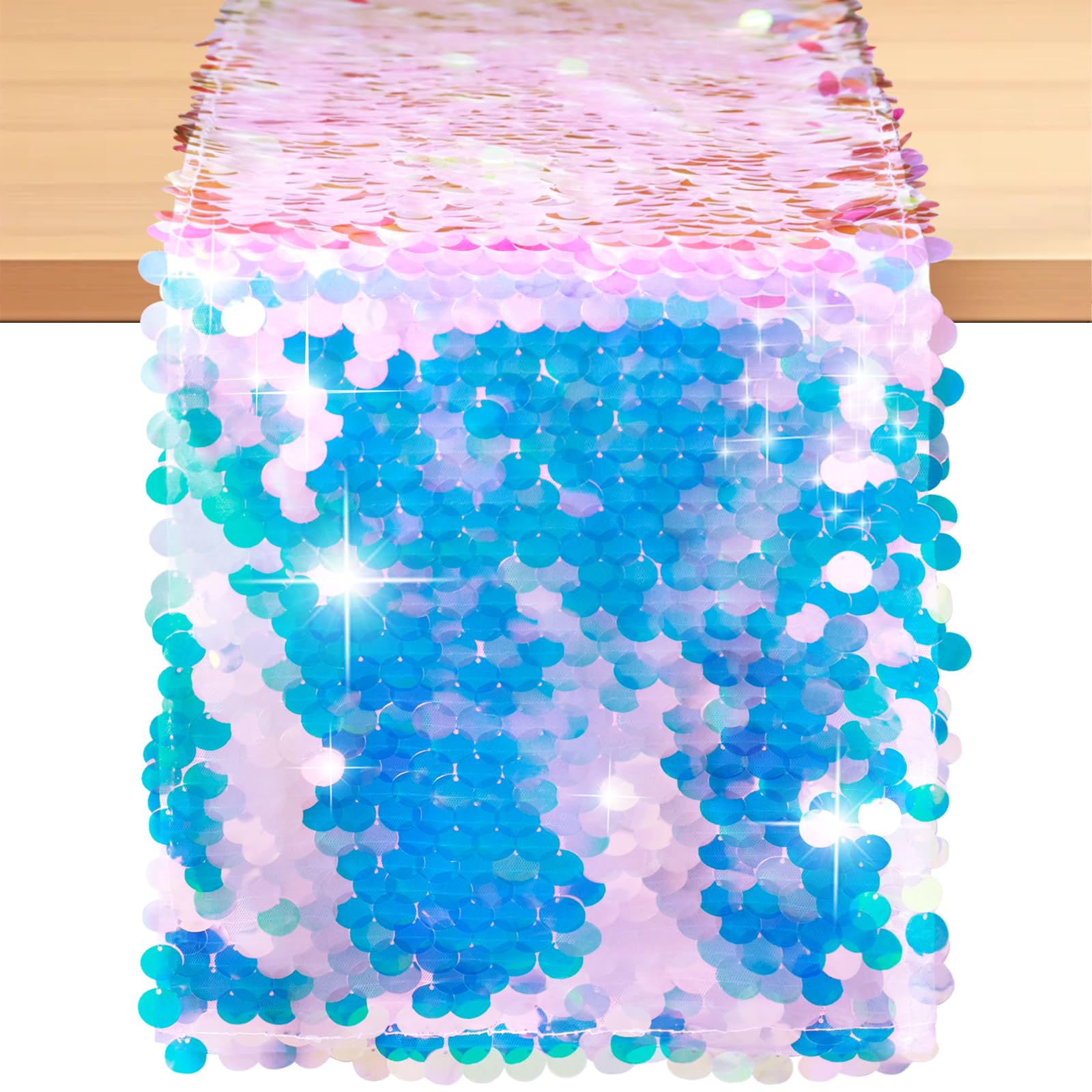 Mermaid Party Table Runner Mer - đánh giá và giá Table Runner Sequin