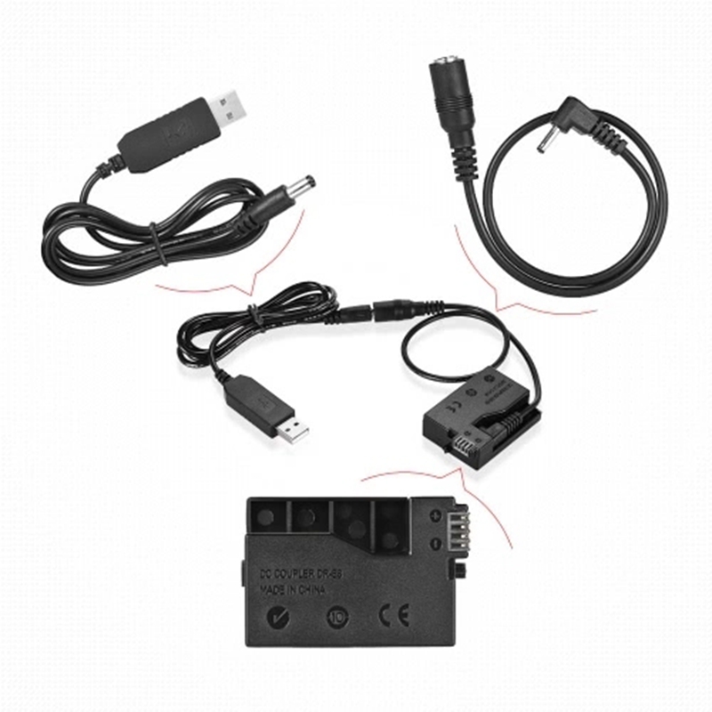 DR-E8 Giả Pin DC Ngân Hàng USB - đánh giá và giá Wedding Power Supply