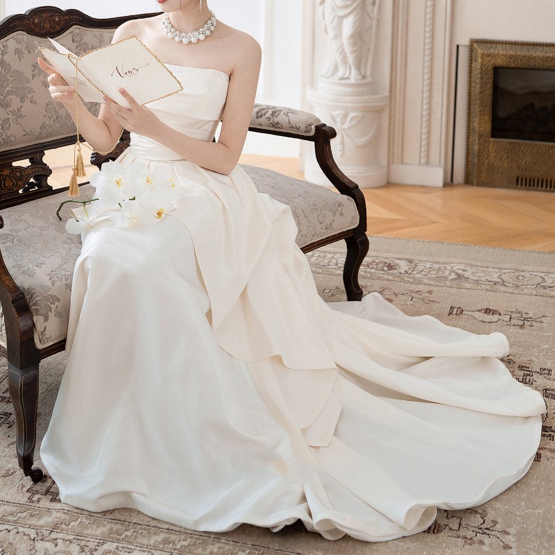 French Strapless Bride Engagem - đánh giá và giá Wedding Led