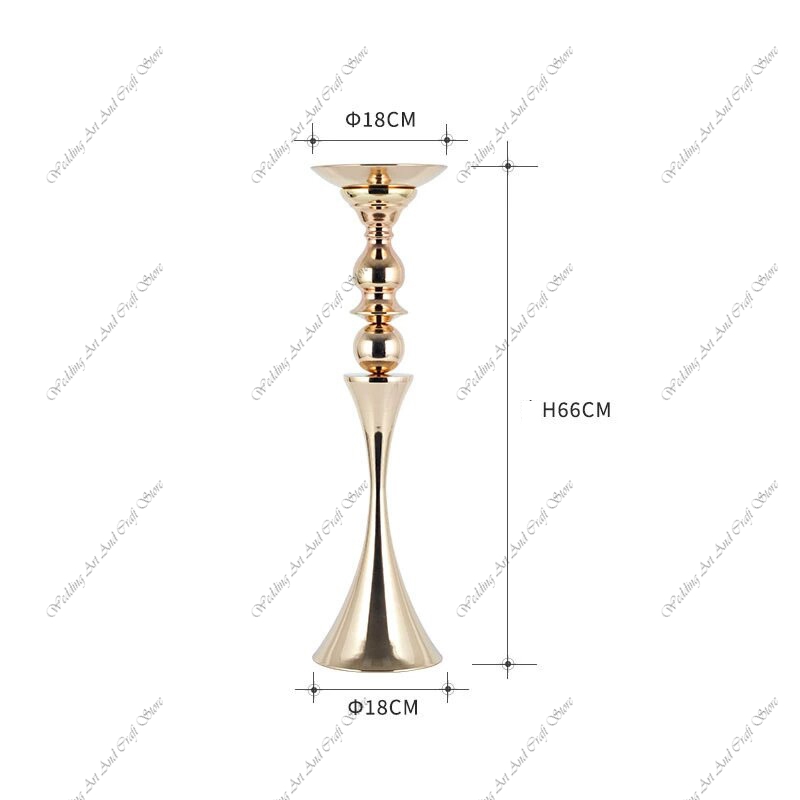10pcs H66CM f30 Iron Art Gold  - đánh giá và giá Centerpiece Vase Tall